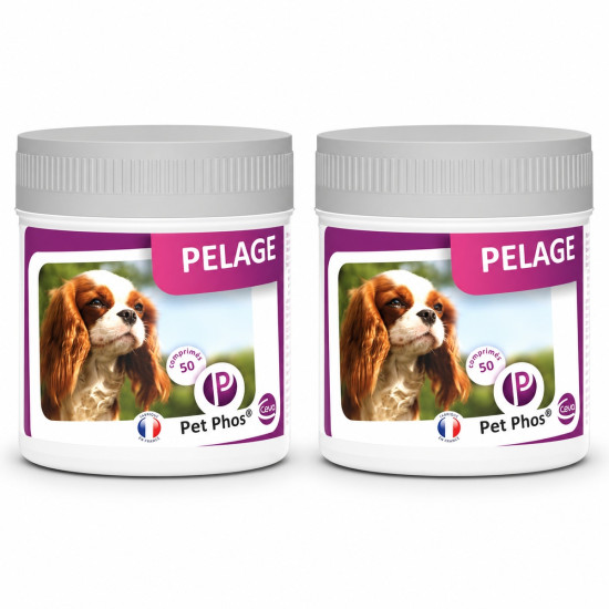Pet Phos Pelage Ceva – Supliment Vitamino-Mineral pentru Câini – 50 Tablete